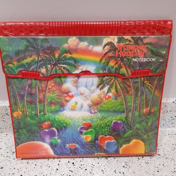 Mead Office Vintage 992 Mead Rainbow Hearts Trapper Keeper Notebook